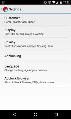 Adblock Browser android App screenshot 3